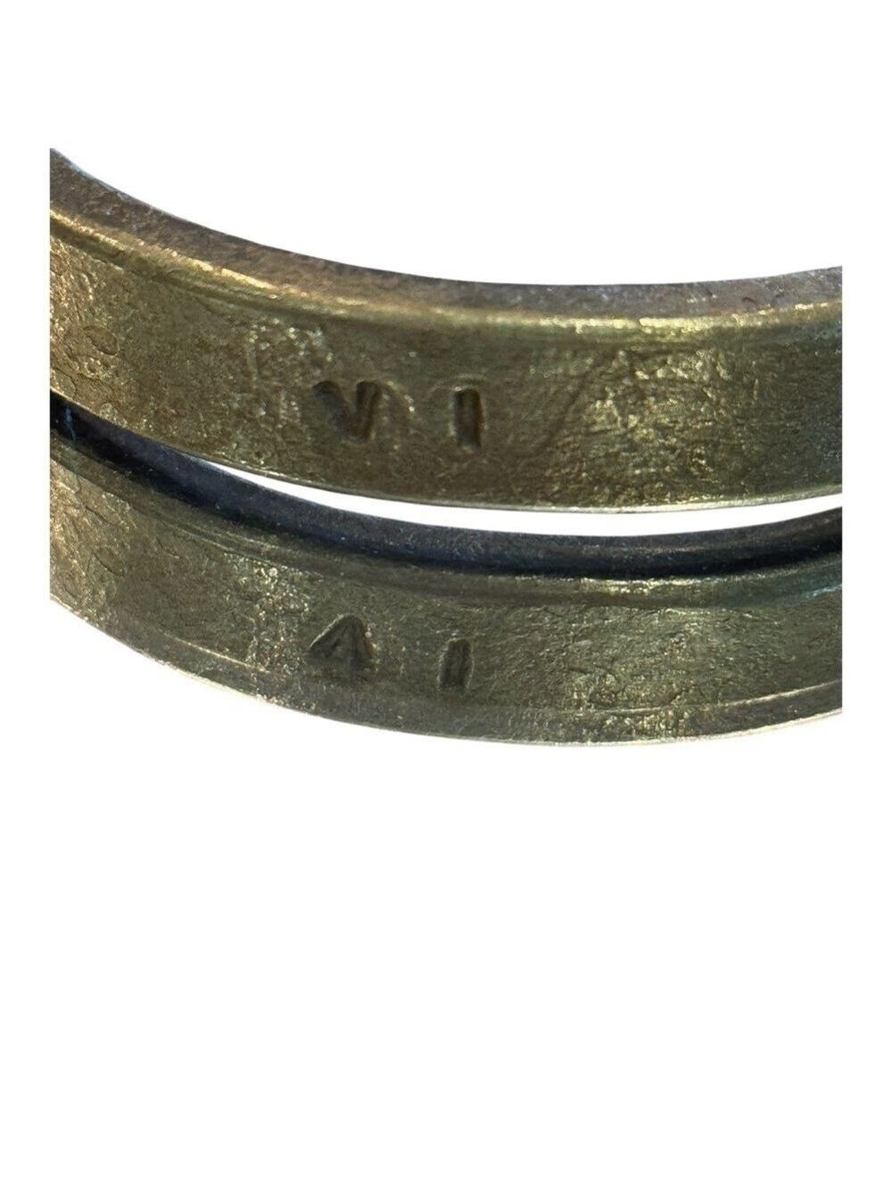 Hand Forged Men's Stylish Anniversary Gift Iron Metal Bracelet Size 9 - Picture 3 of 11